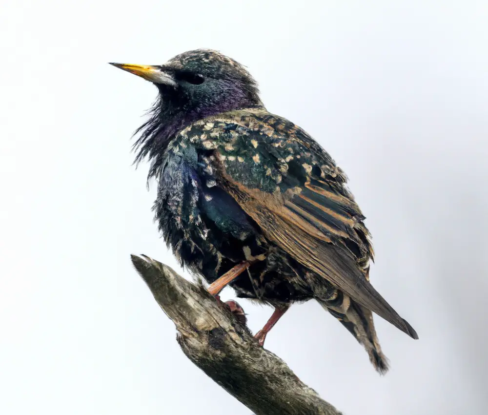 Europäische Starvögel im Flug.