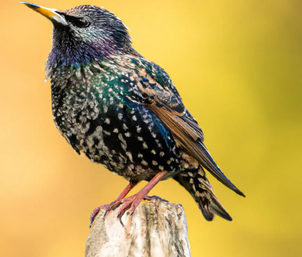 Europäischer Star Vogel