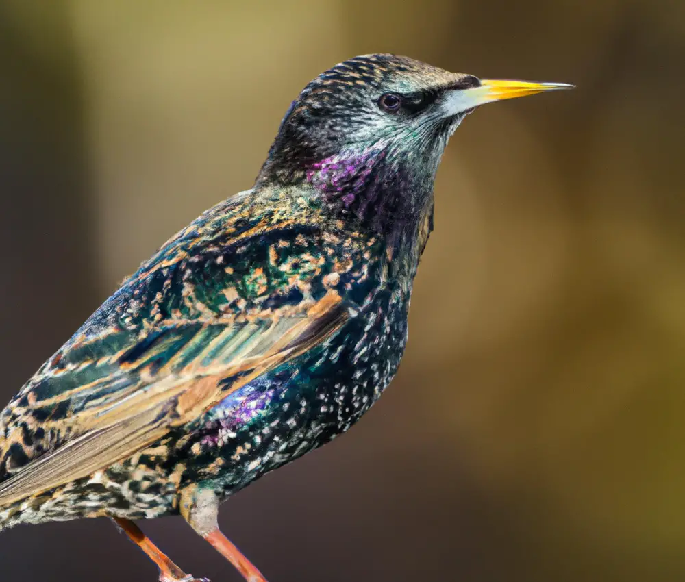 Europäischer Star Vogel