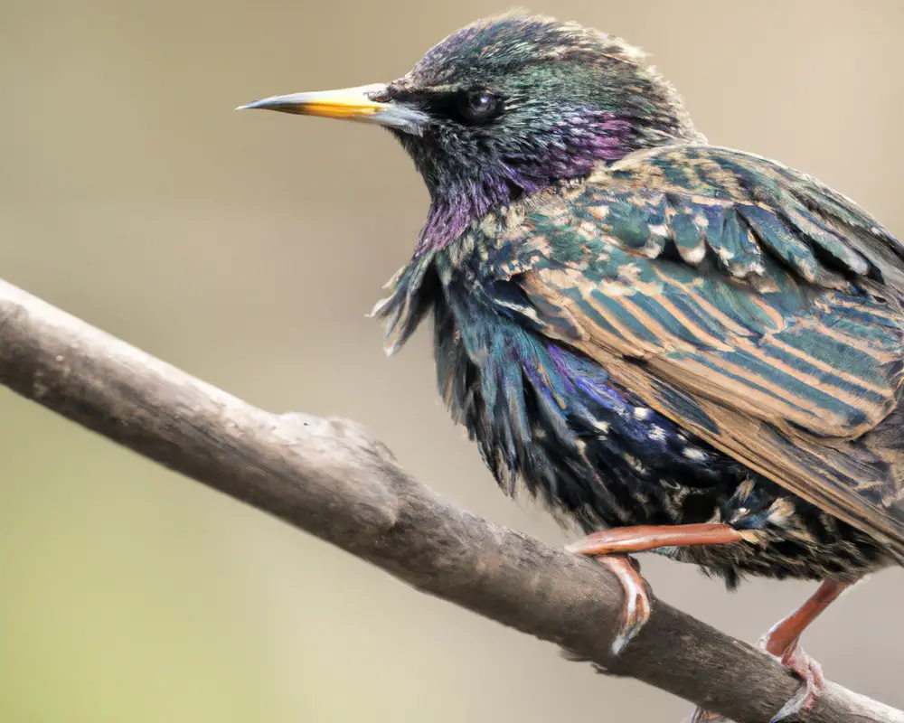 Europäischer Star-Vogel.