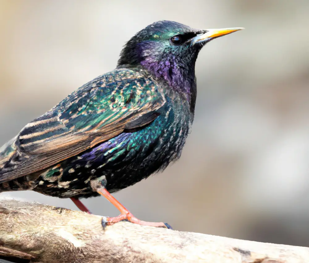 Europäischer Star vogel