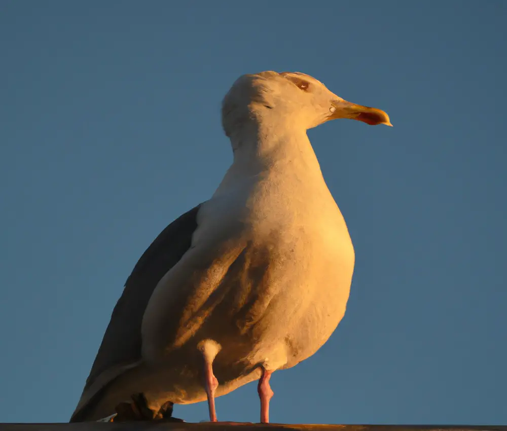 Fliegende Sturmmöwe.