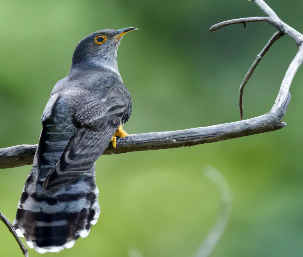 Jagender Greifvogel.