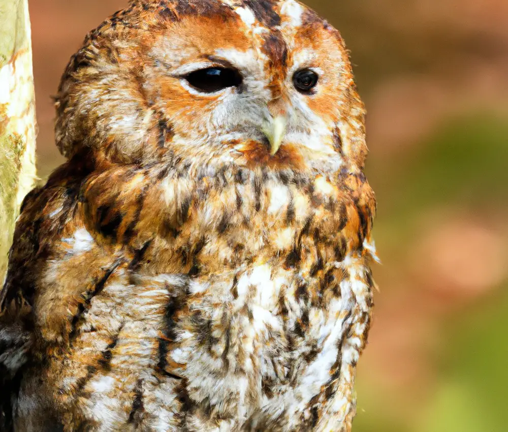 Junge Waldkäuze im Nest