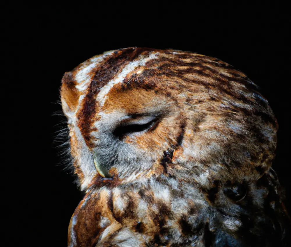 Kauzschrei im Wald