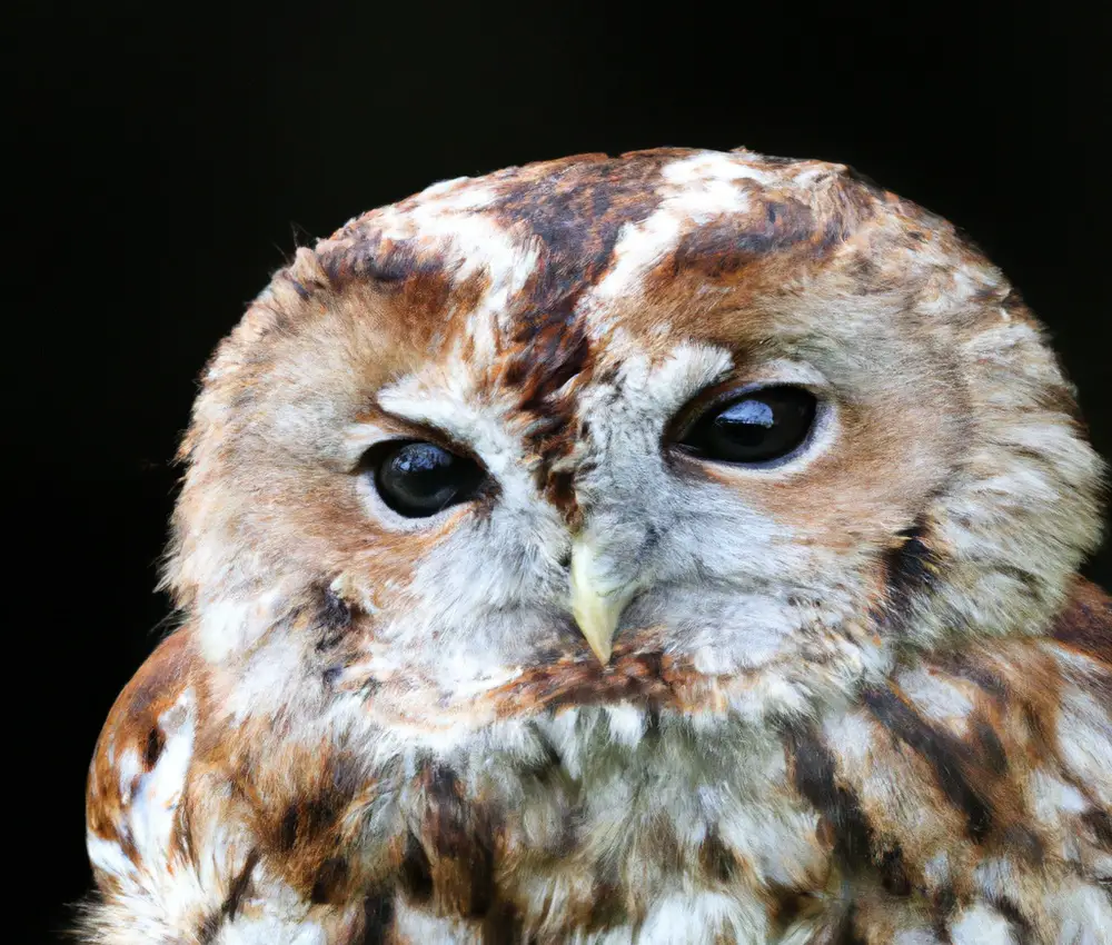 Männlicher Waldkauz.