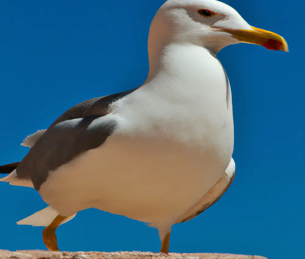 Möwe im Sturm.