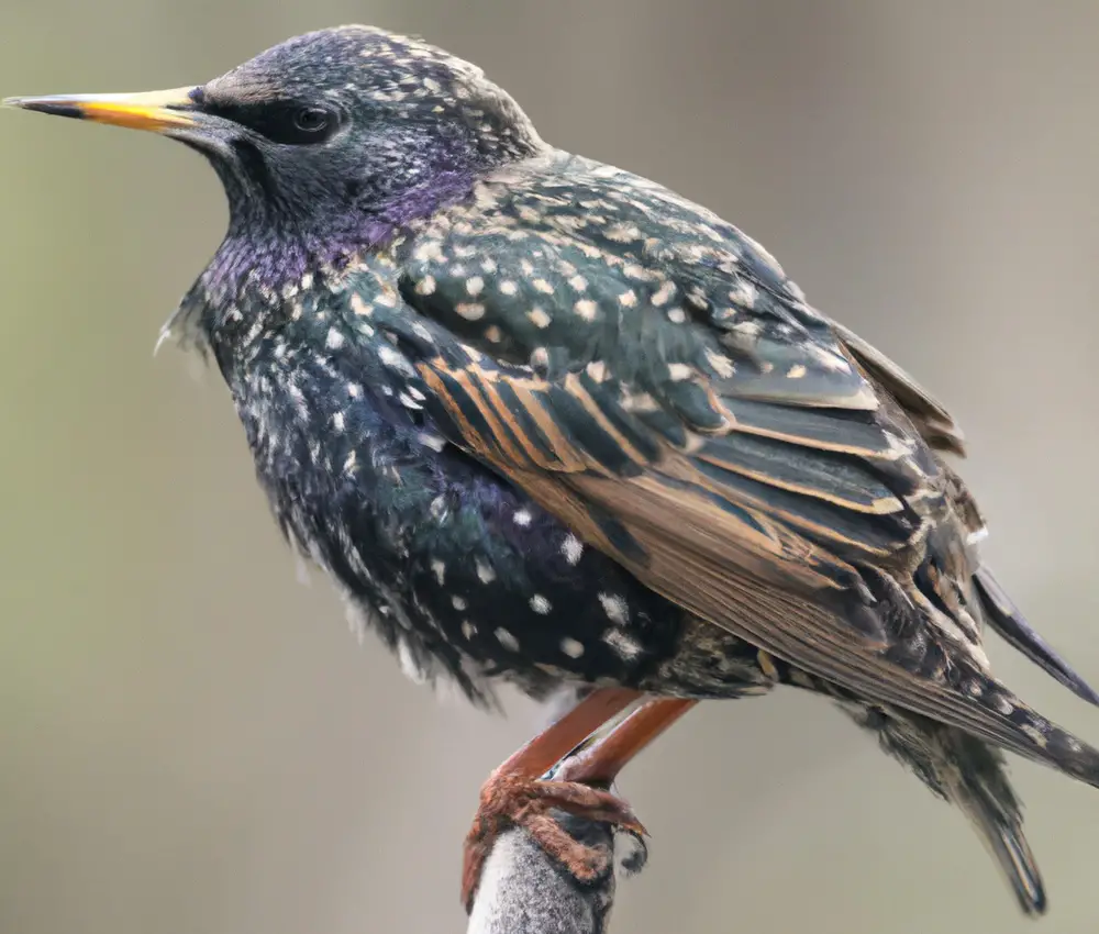 Stolzer Singvogel.