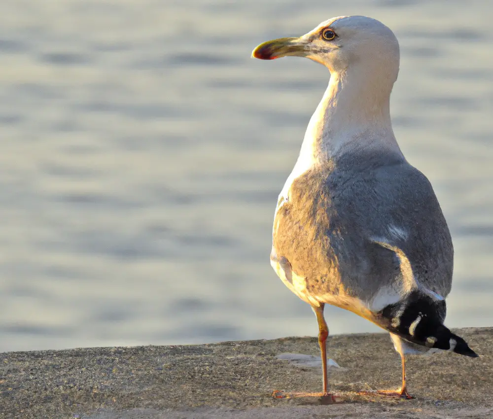 Strandvögel am Meer.