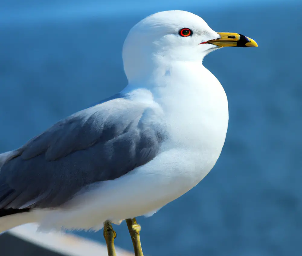 Sturmmöwe fliegt