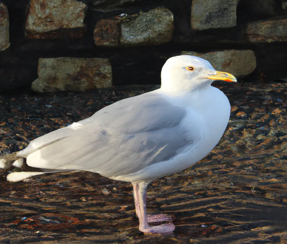 Sturmmöwe fliegt