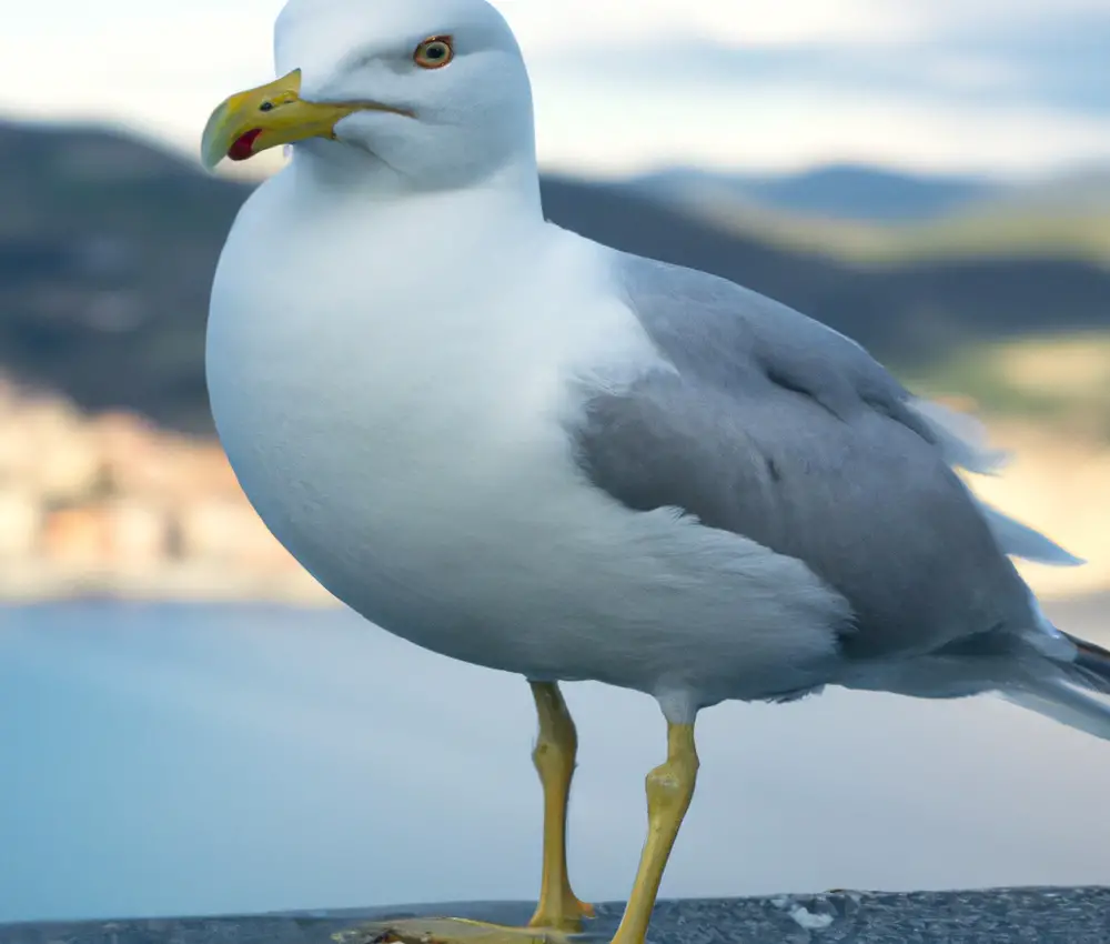 Sturmmöwe im Hafen