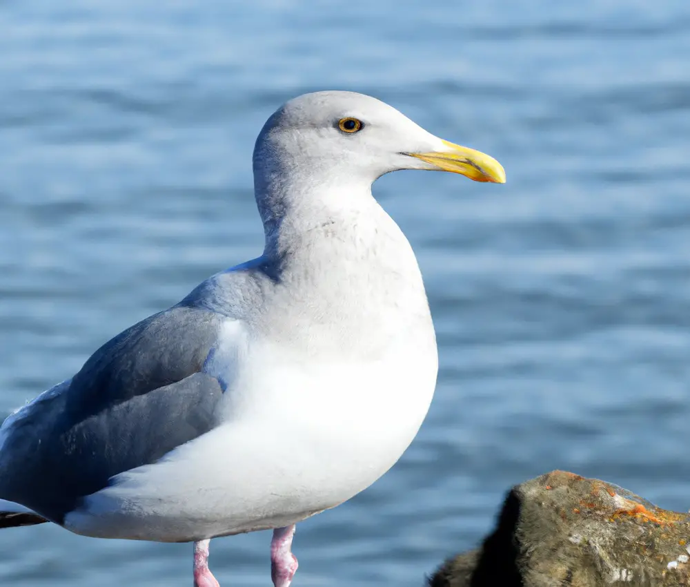 Sturmmöwe in Flug.