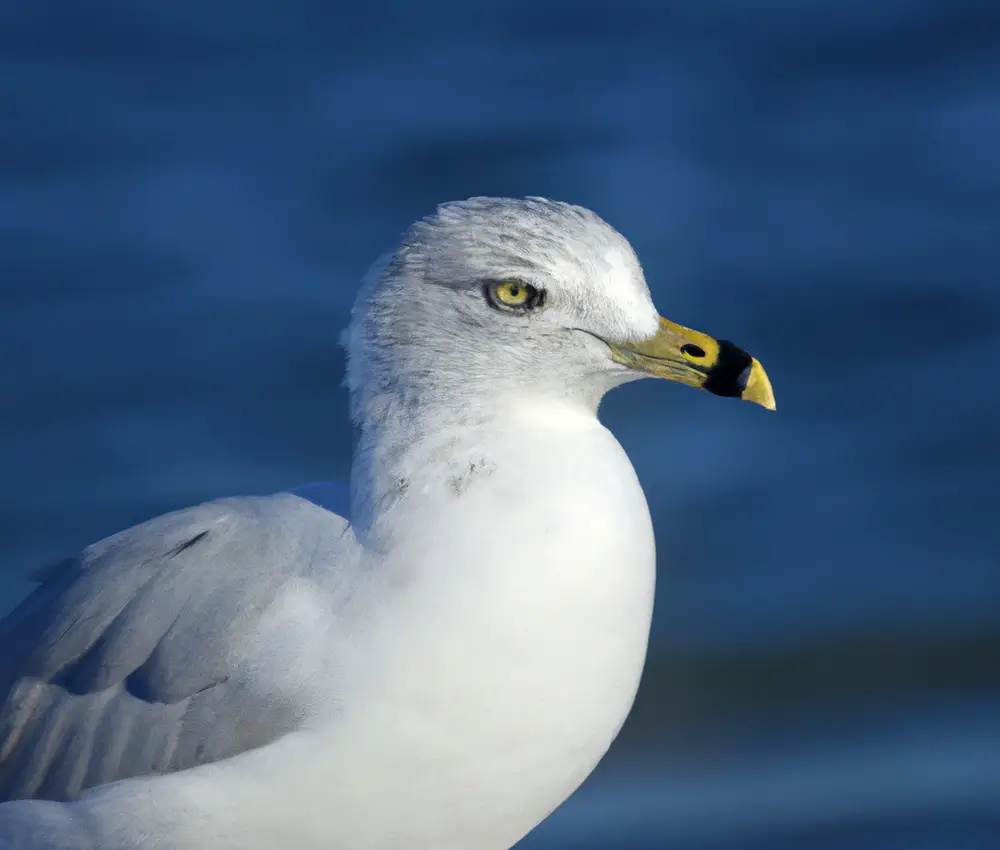 Sturmmöwen am Meer