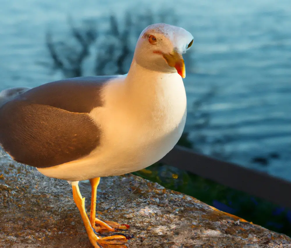 Sturmmöwen fliegen