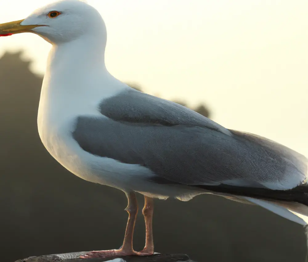 Sturmmöwen im Flug.