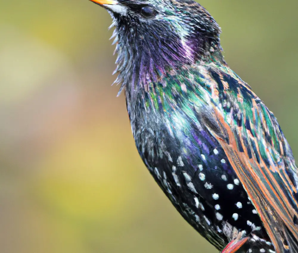 Vogel im Flug.